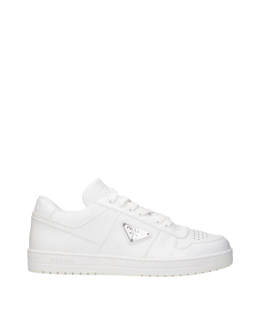 Prada White Sneakers Leather for men