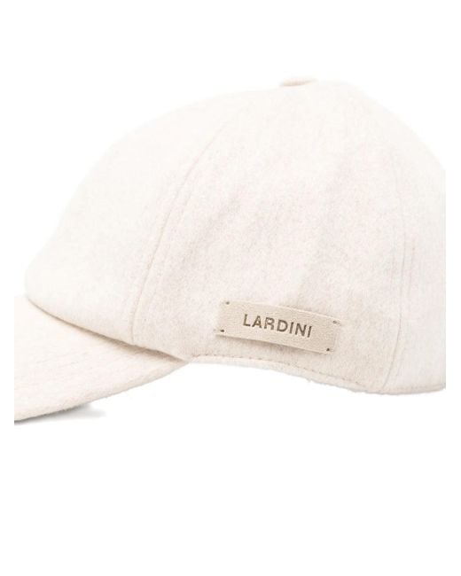 Lardini White Wool Hat for men
