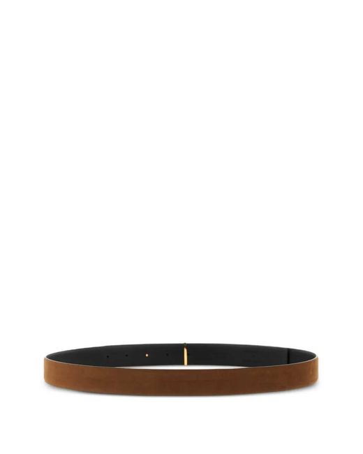 Tom Ford White Reversible Belt With Logo for men