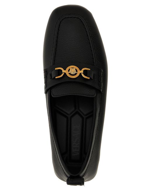 Versace Black 'Villa Driver' Sladers