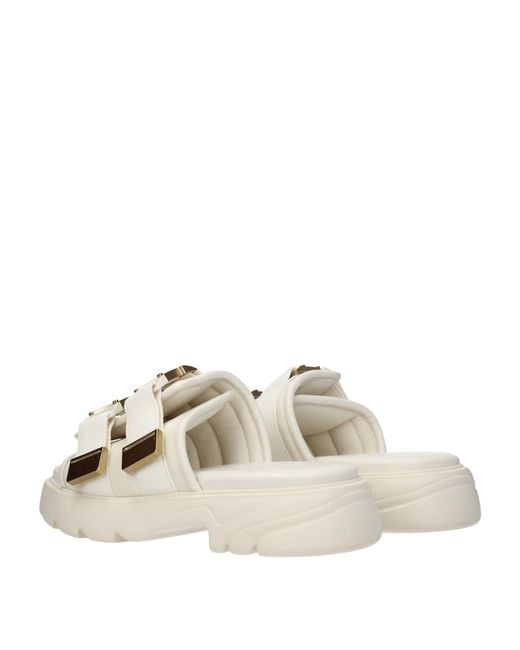 Bottega Veneta Natural Fabric/Rope Sandals And Clogs