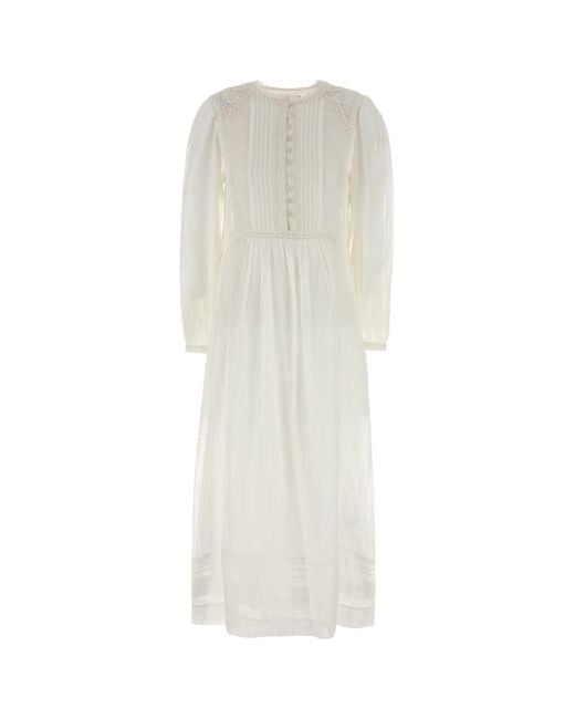 Isabel Marant White Cotton Gisela Dress