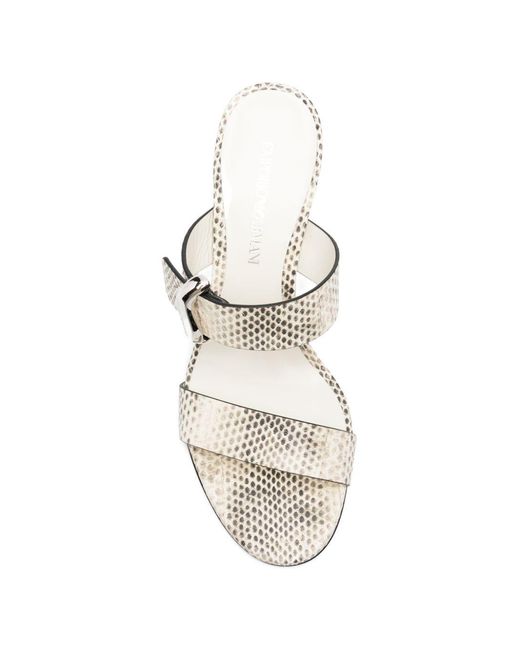 Emporio Armani Exclusive White Sandals
