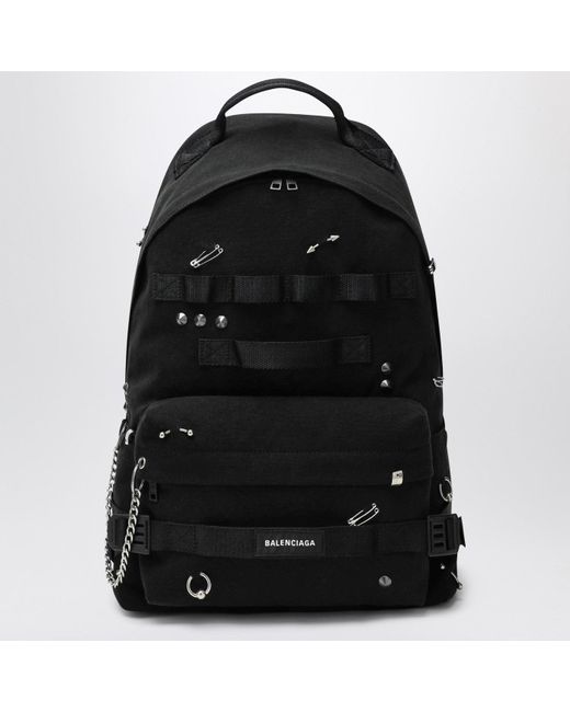Balenciaga Black Medium Army Multicarry Backpack for men