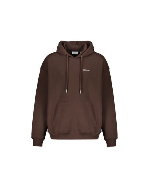 Off-White c/o Virgil Abloh Brown Logo Sweatshirt for men