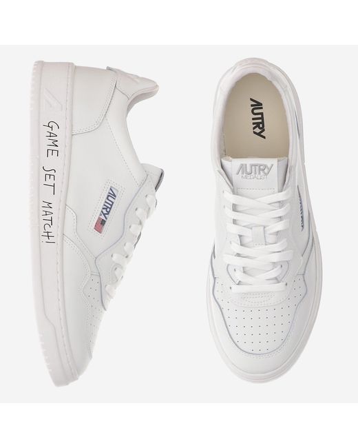 Autry White Leather Sneakers