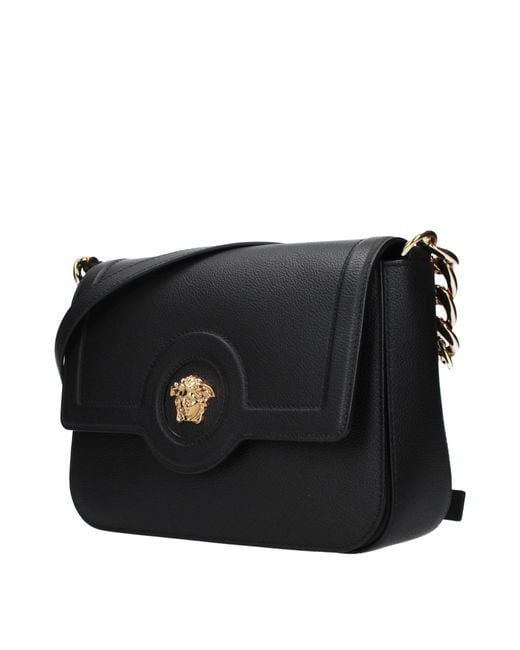Versace Black Crossbody Bag Leather
