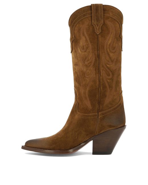 Bottes de la cheville "Santa Fe" Sonora Boots en coloris Brown