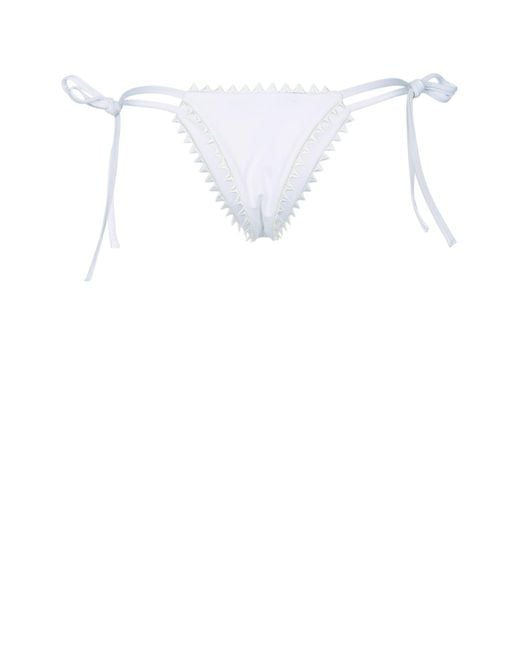 Jacquemus White Le Bas De Maillot Picot