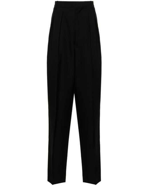 Random Identities Black Pleated Tapered Trouser