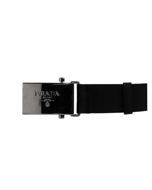 Prada Riem Met Logogesp in het Black