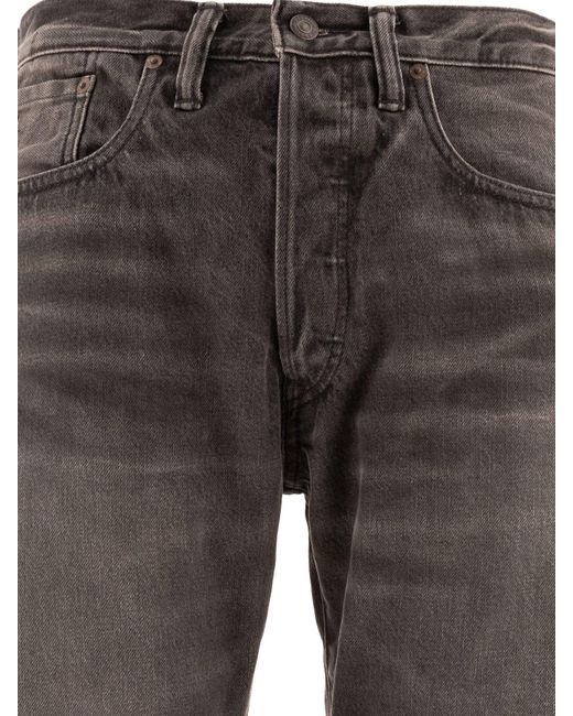 RRL Gray Straight Leg Jeans for men