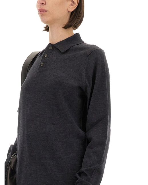 Maison Margiela Black Wool Polo