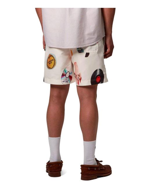 Carhartt White Slater Jacob Rochester Wax Swim Trunks for men