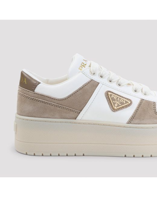 Prada Natural Downtown Bold Sneakers
