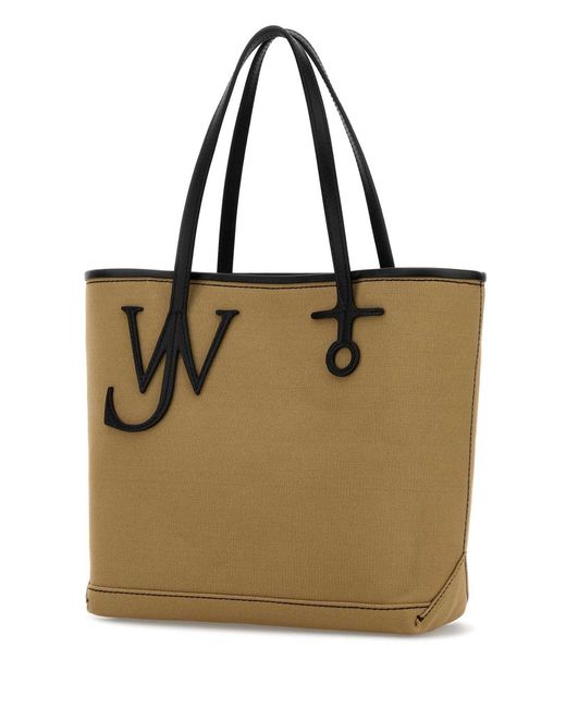 J.W. Anderson Natural Beige Canvas Small Anchor Bucket Bag