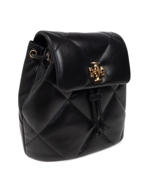 Tory Burch Black Kira Diamond Quilt Kleiner Rucksack