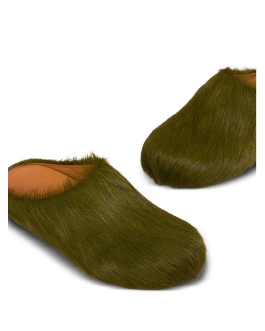 Marni Green Sandalen aus Leder