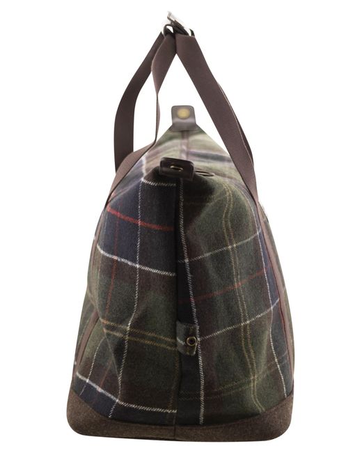 Barbour Cree Tartan Duffle Bag in Schwarz fur Herren Lyst DE