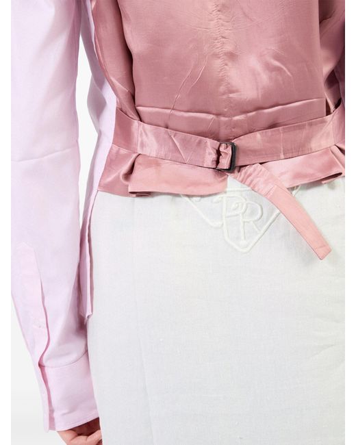 Prada White Logo-Embroidered Skirt