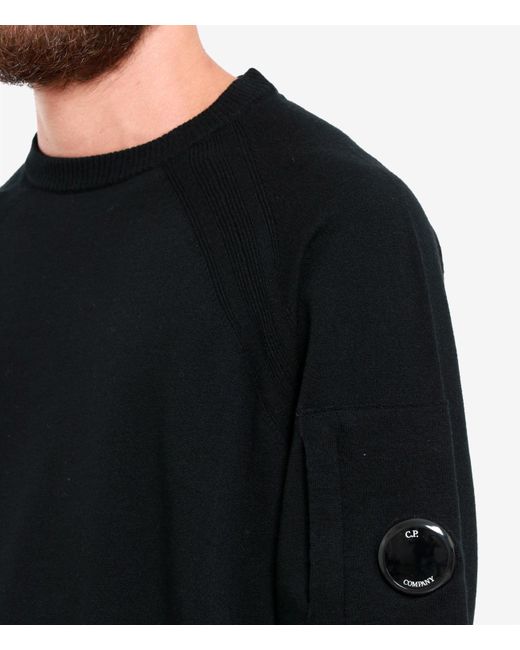 C P Company C.P. Firmenpullover schwarz in Black für Herren
