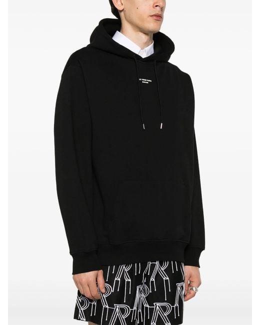 Drole de Monsieur Black Classic Slogan Hoodie