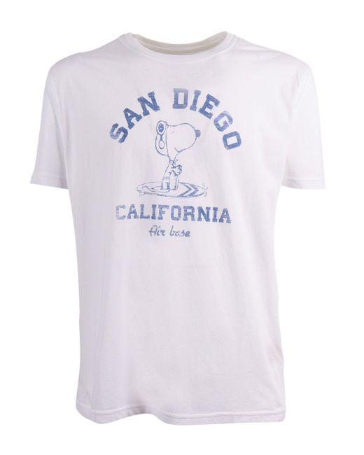 Bl'ker White T Shirt Mc Grafica "San Diego"
