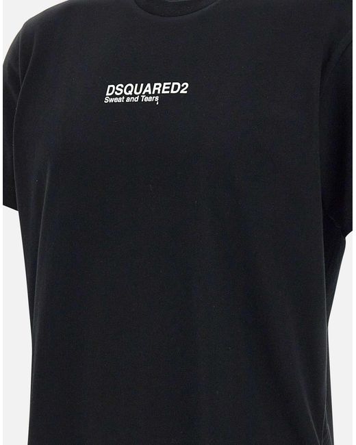 DSquared² Black T-Shirts And Polos for men