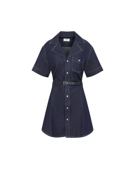 Céline Blue Denim Dress