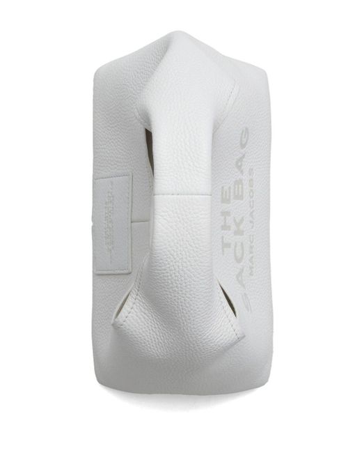 Marc Jacobs White The Sack Mini Leather Hobo Bag