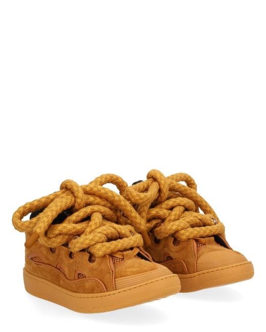 Lanvin Brown Curb Sneakers