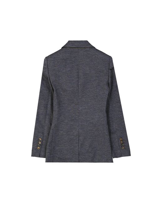 Brunello Cucinelli Blue Wool Blazer