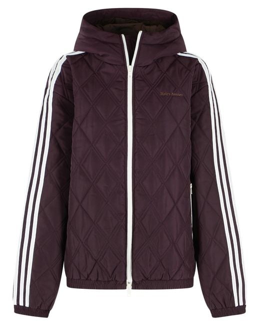 Adidas Purple Burgundy Polyester Jacket