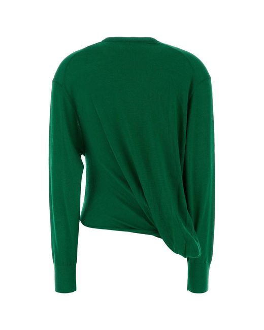 Loewe Green Draped Sweater