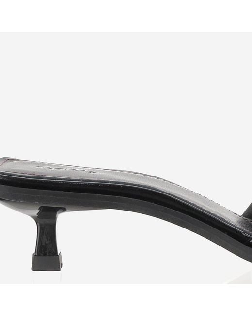 Alohas Black Kia Leather Sandals
