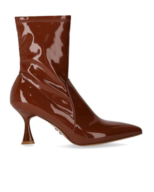 Sergio Levantesi Brown Janet Heeled Ankle Boot