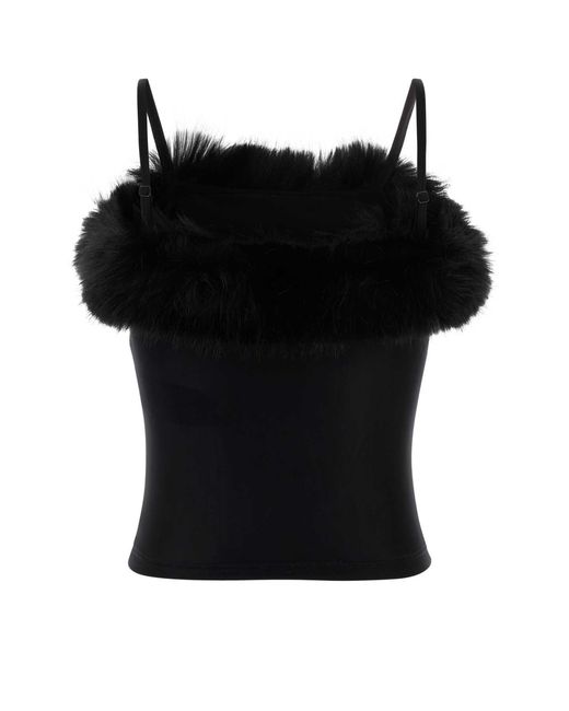 Balenciaga Black Sleeveless Tops