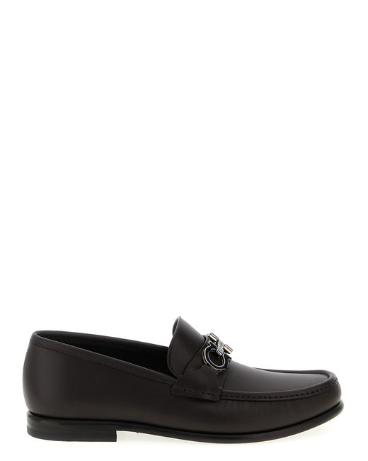 Ferragamo Black 'Avril' Sladers