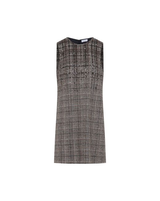 Brunello Cucinelli Gray Brunello Cuccinelli Mini Dress