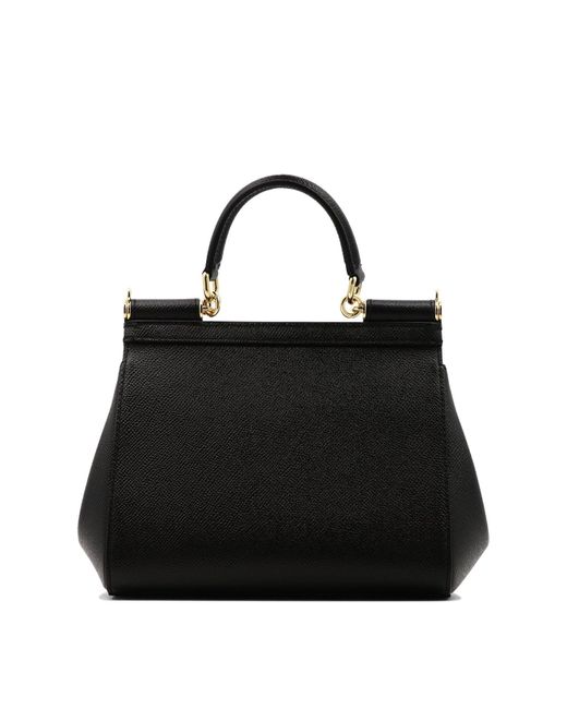 Dolce & Gabbana Black "small Sicily" Handbag
