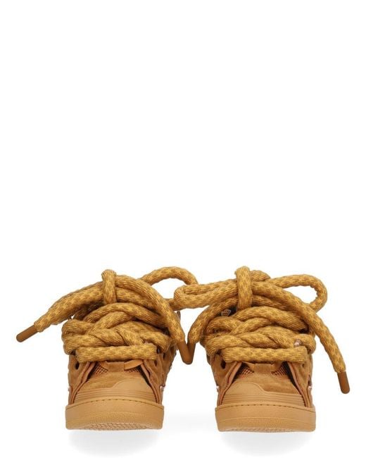 Lanvin Brown Curb Sneakers