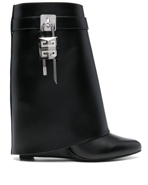 Givenchy Black Stivaletti Shark Lock for men
