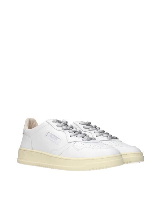 Autry White Sneakers Medalist Leather