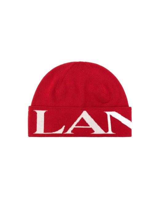 Lanvin Wollen Hoed in het Red