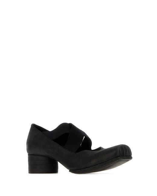 Uma Wang Black Leather Pumps