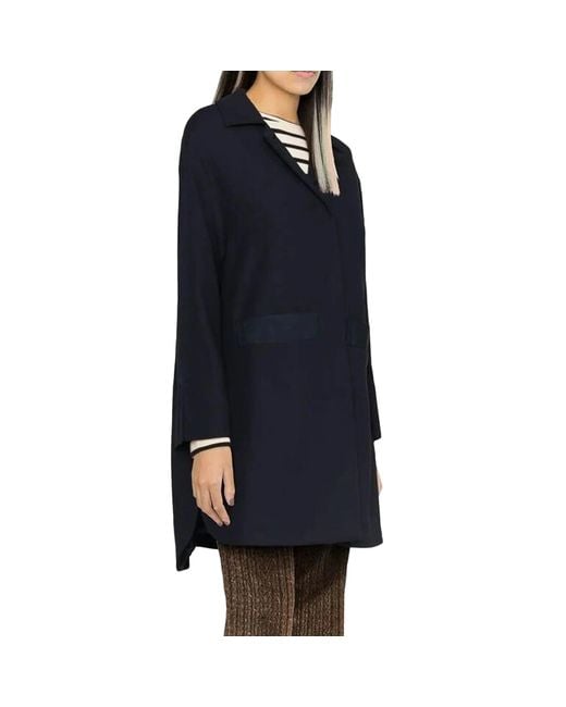 Herno Blue Audry Cotton Coat