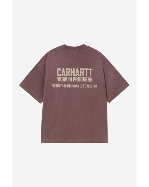 Carhartt Purple S/S Distance T-Shirt