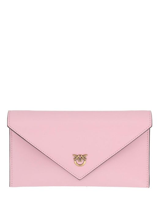 Pinko Pink Polyurethane Shoulder Bag