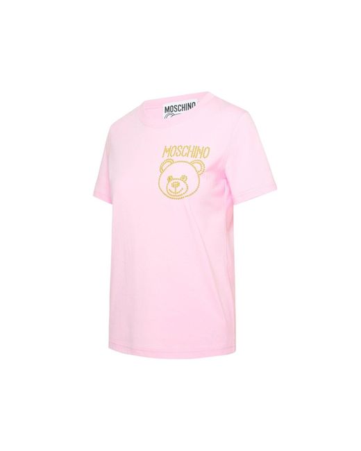 Moschino Couture Pink Teddy Studs T-shirt