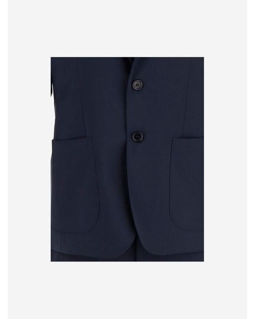 Brian Dales Blue Wool Suit for men
